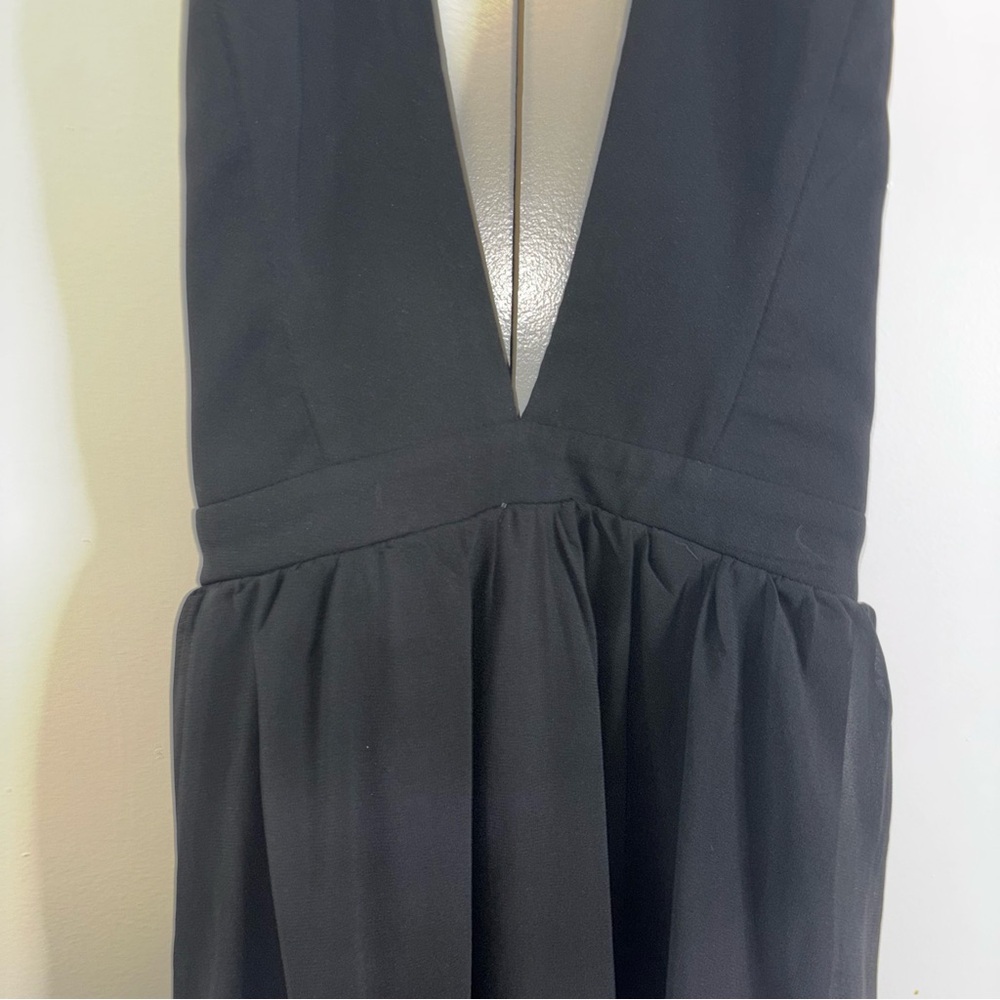 Tobi Black Sleeveless Strappy Back Halter Maxi Dress Size XS - Picture 3 of 14